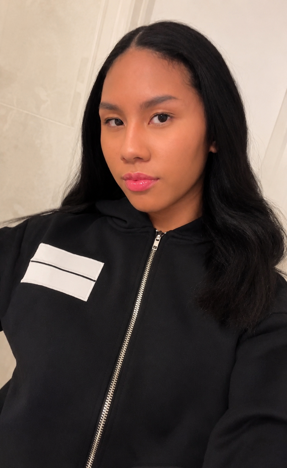 @attackonthaya wearing "Corp" Zip Up Hoodie